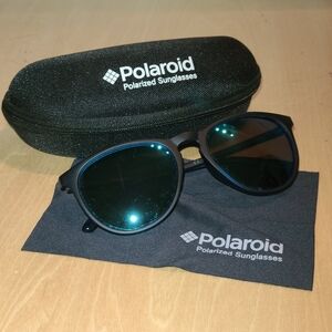 Polaroid Navy Sunglasses with Protective Case